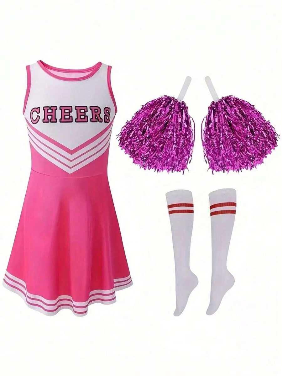 różowy kostium cheerleaderki