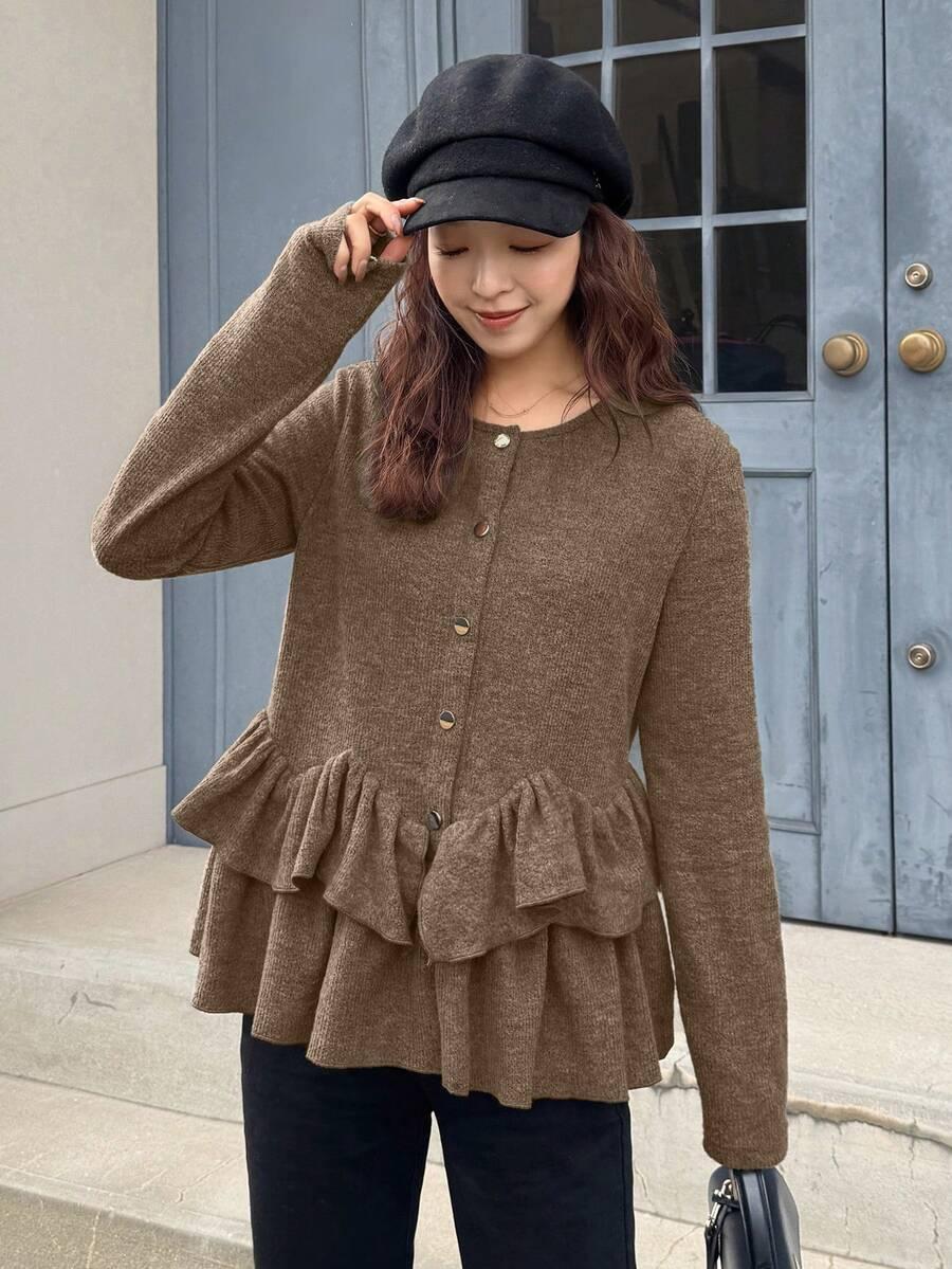 ROZPINANY SWETER GUZIKI 