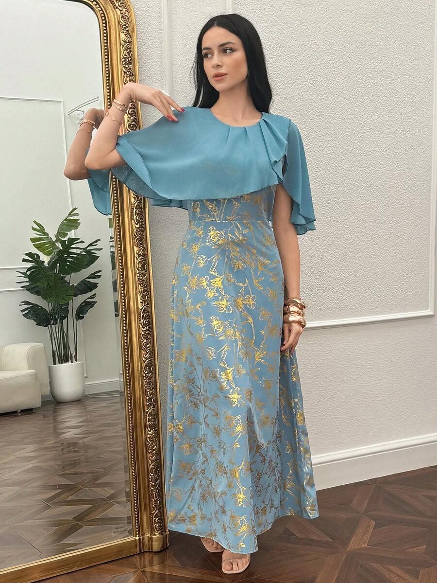 NIEBIESKA MAXI SUKIENKA
