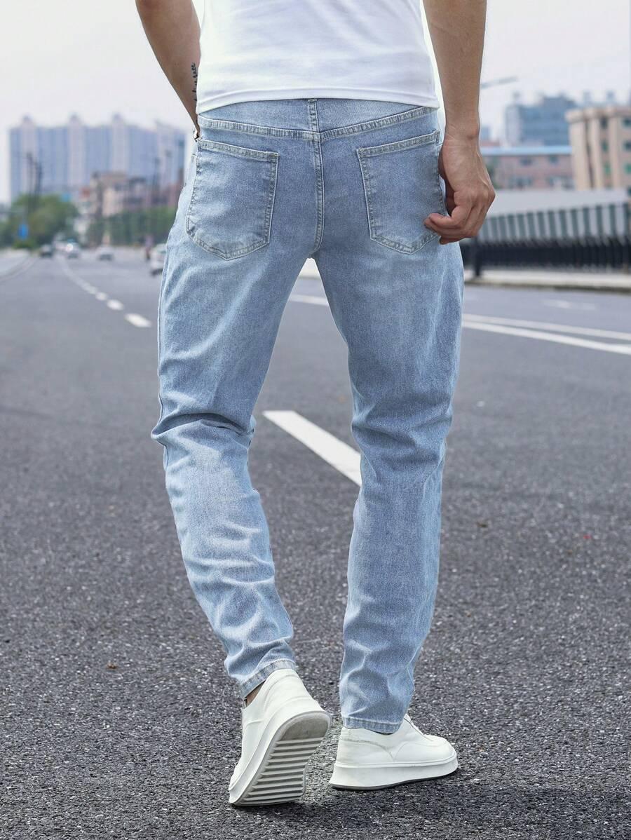 NIEBIESKIE SPODNIE JEANS