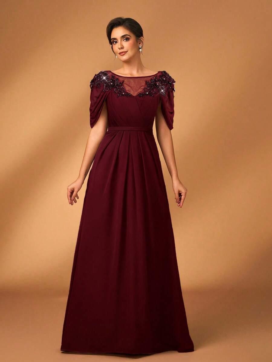 CZERWONA MAXI SUKIENKA