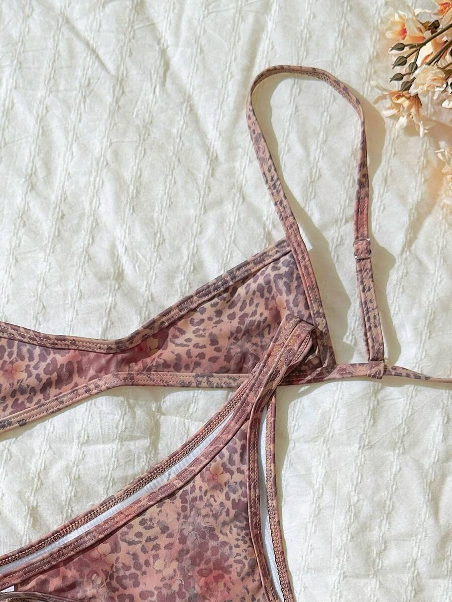 DWUCZĘŚCIOWY STRÓJ KĄPIELOWY ANIMAL PRINT