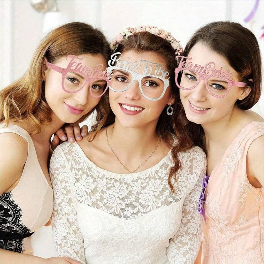 Okulary papierowe team bride 12-pack