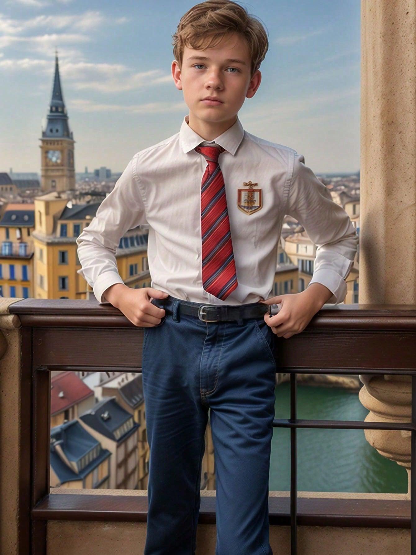 brązowy pasek klamra