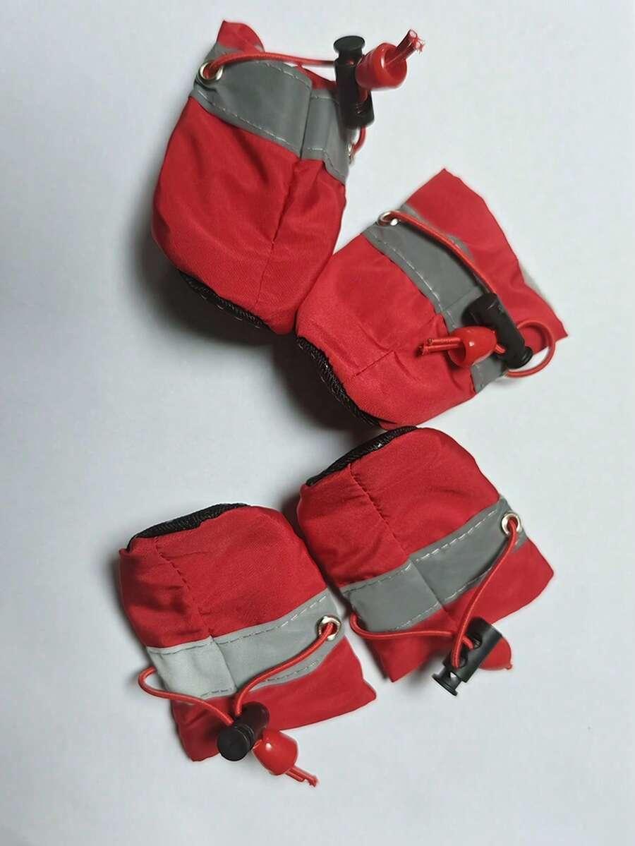 czerwone buty dla psa