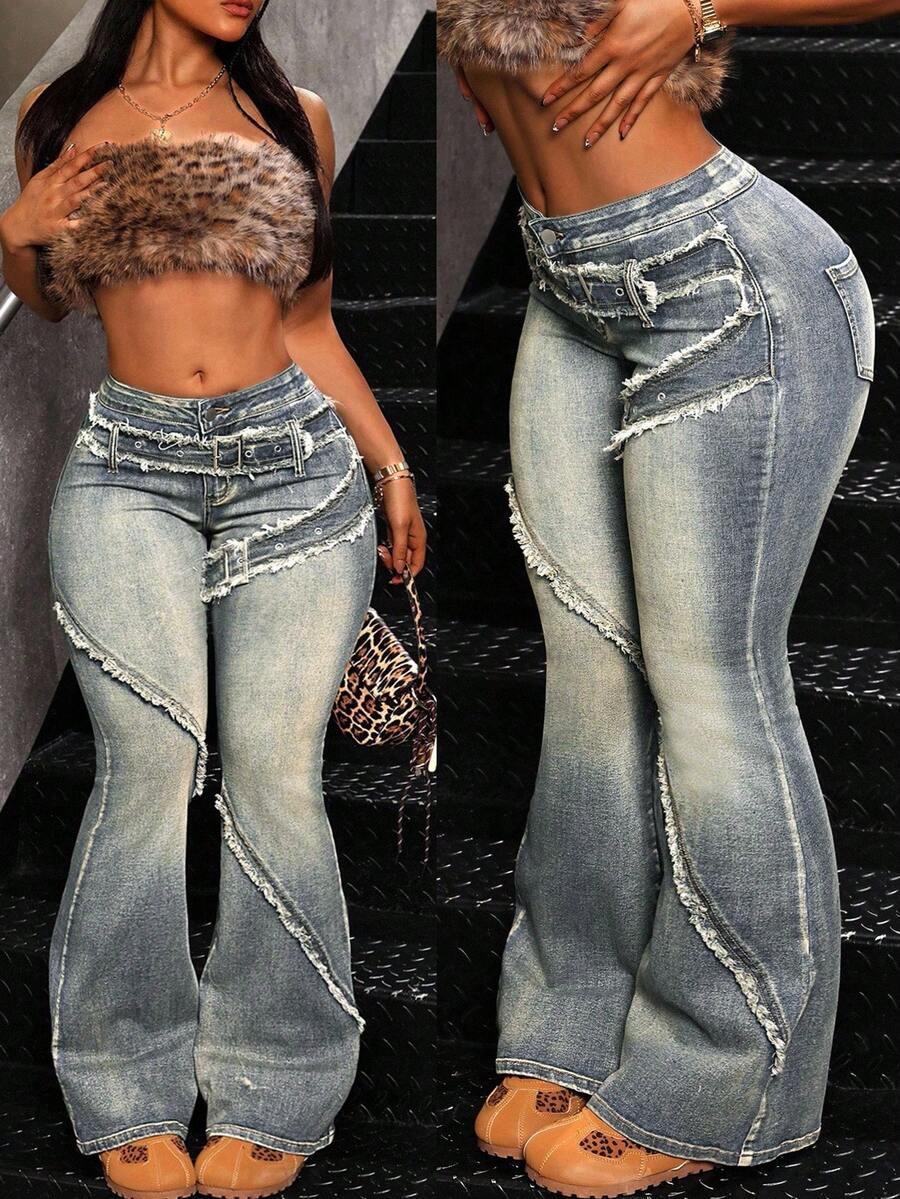 NIEBIESKIE SPODNIE JEANS 