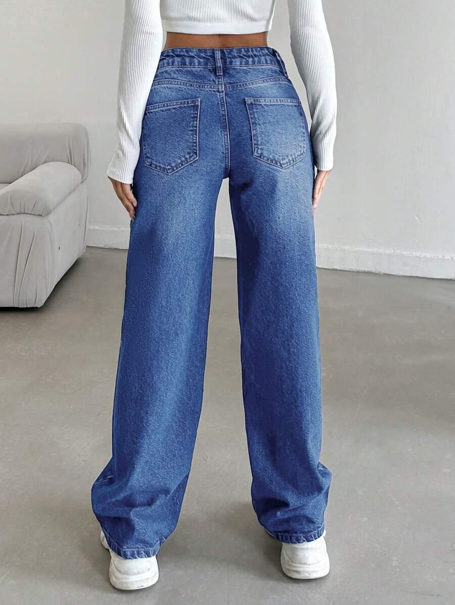 NIEBIESKIE SPODNIE JEANS