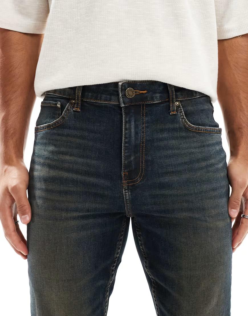NIEBIESKIE SPODNIE JEANS KIESZENIE