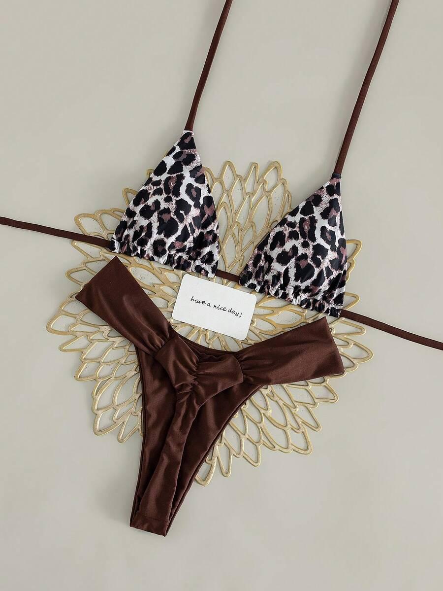 GÓRA OD BIKINI animal print