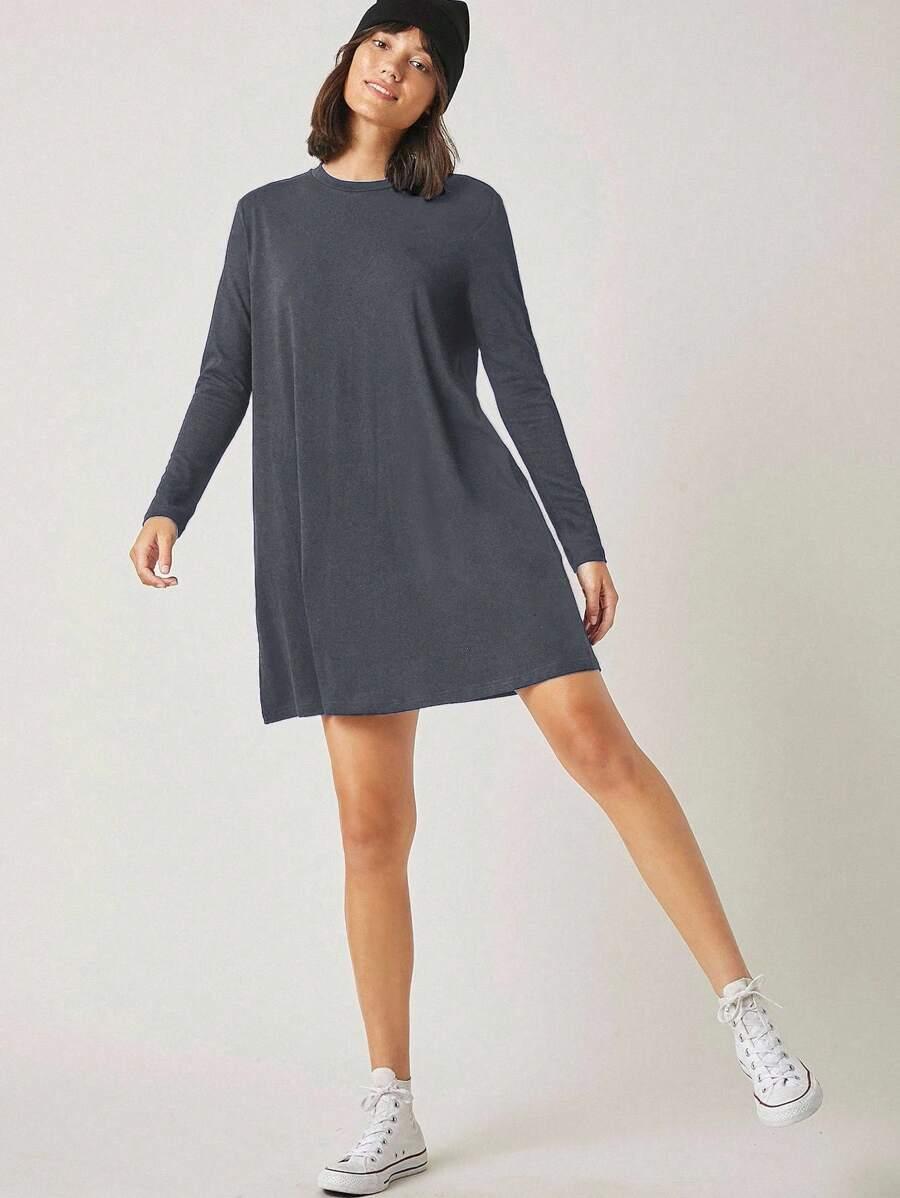 SZARA MINI SUKIENKA