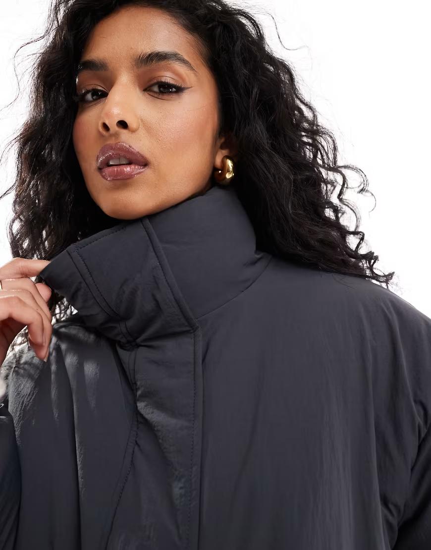 CZARNA KURTKA BOMBER ZIP