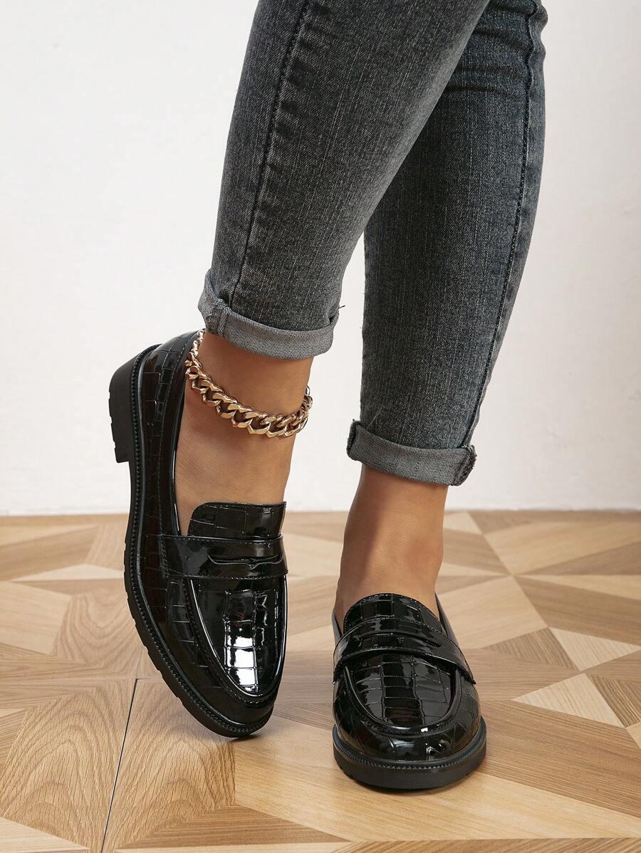 CZARNE MOKASYNY CASUAL