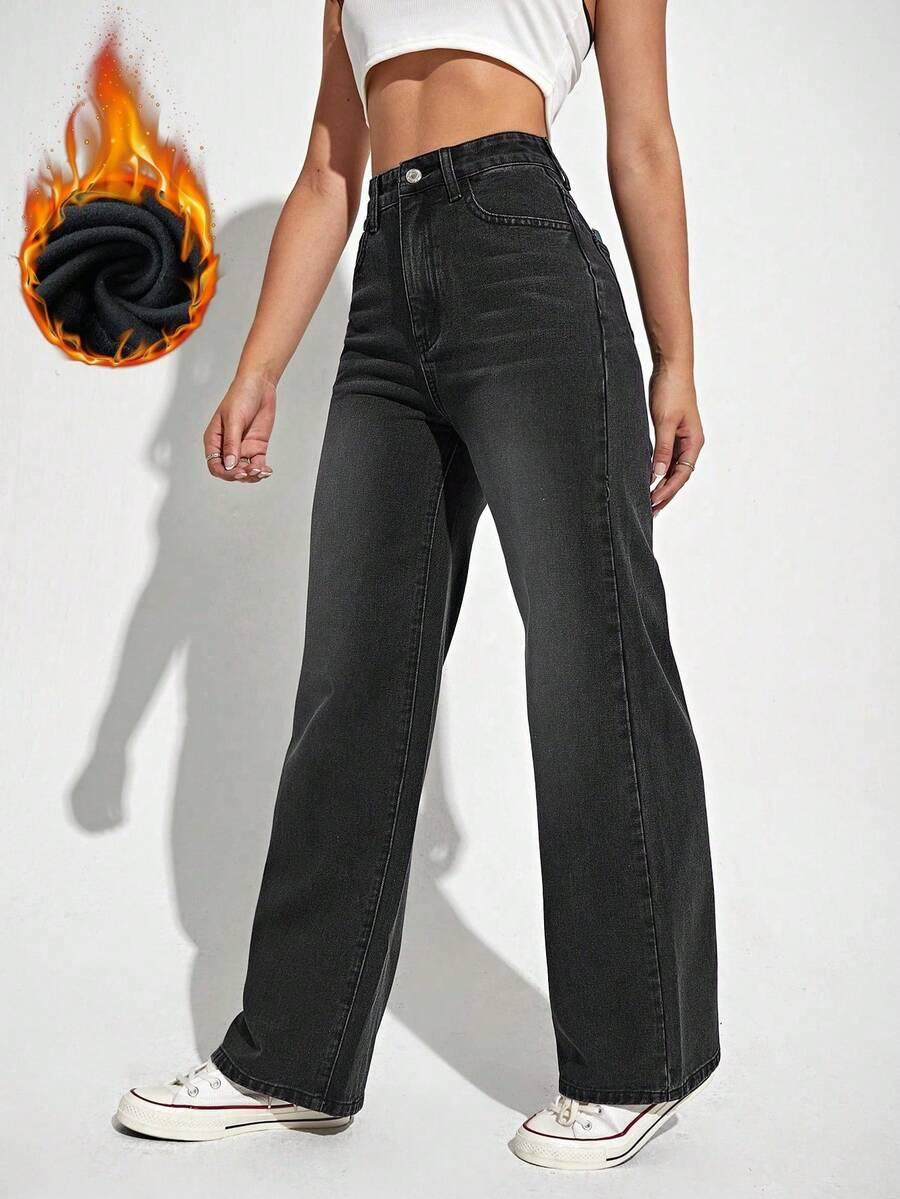 czarne spodnie jeans 