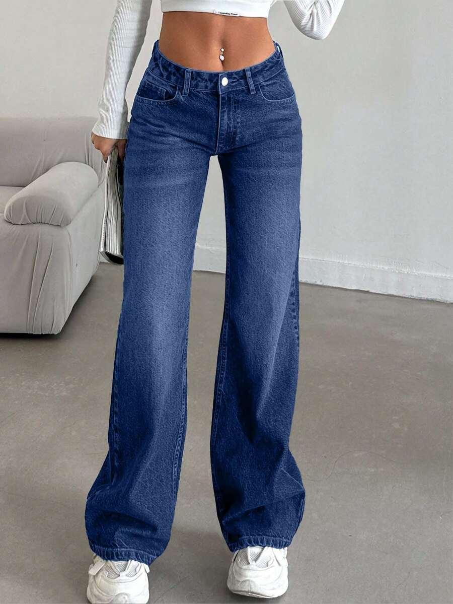 NIEBIESKIE SPODNIE JEANS