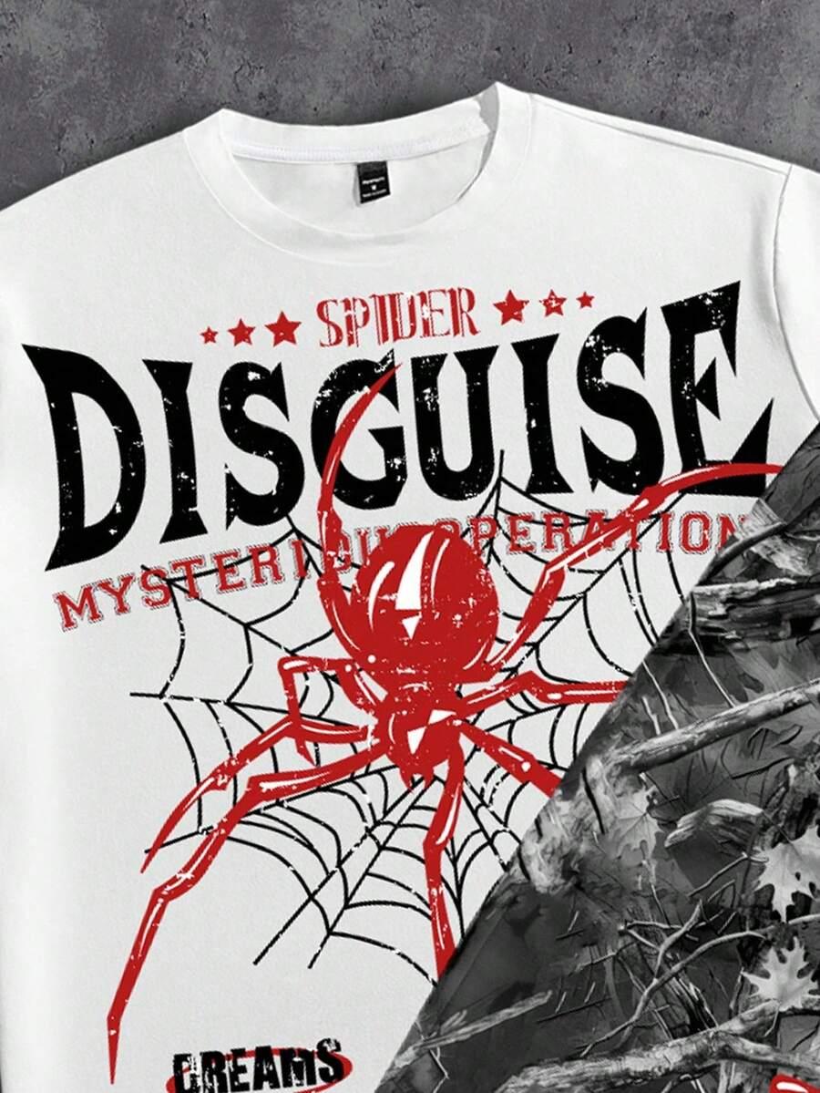t-shirt z krótkim rękawem nadruk