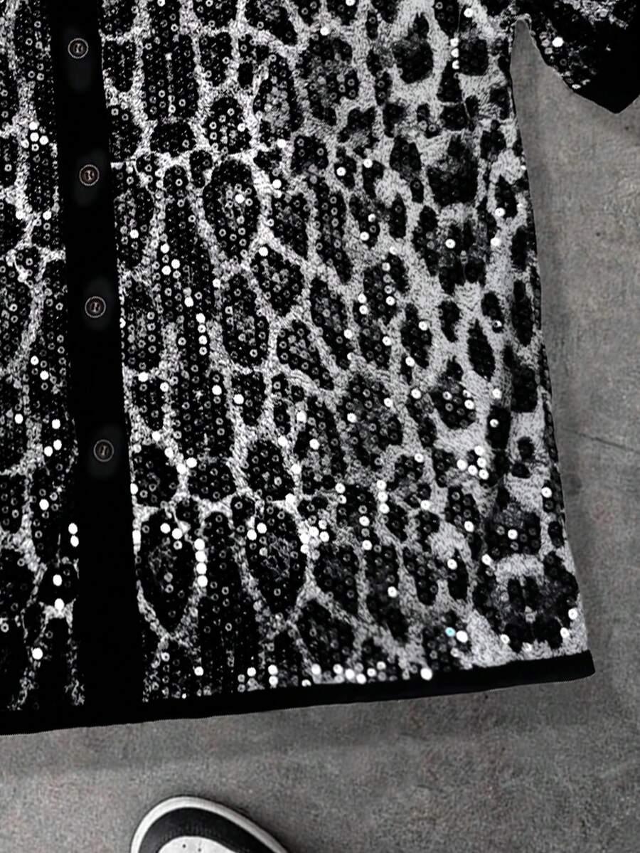 bluzka zdobienia animal print