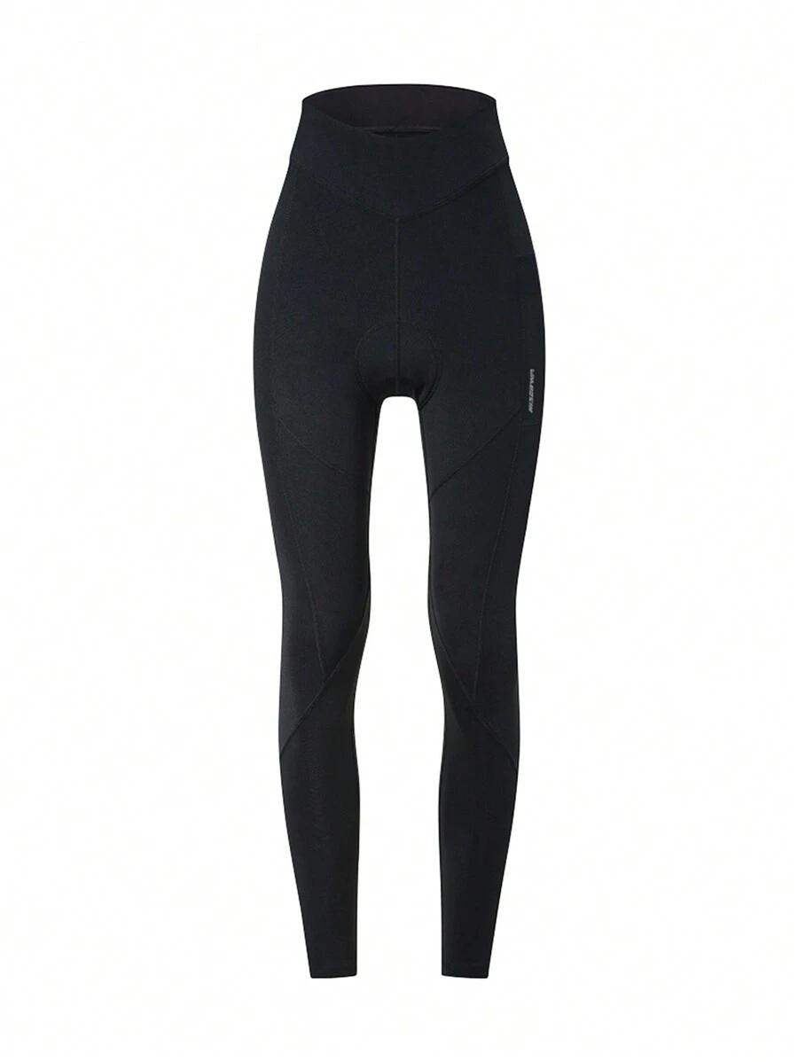 czarne sportowe legginsy na rower