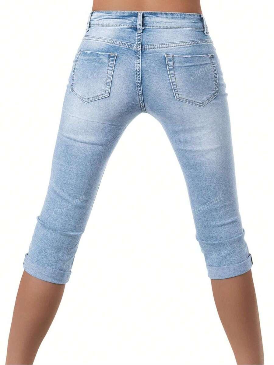 NIEBIESKIE SPODENKI JEANS