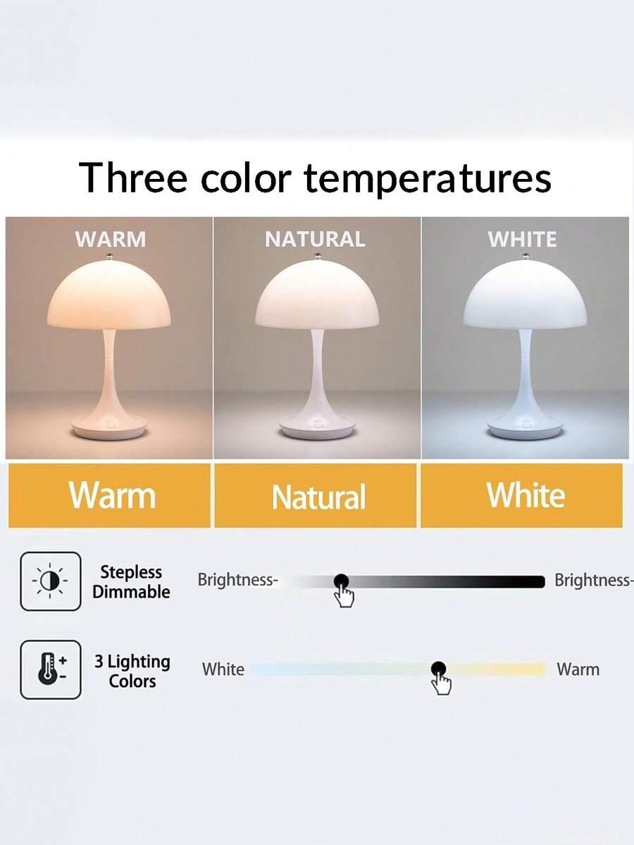 biała lampka nocna