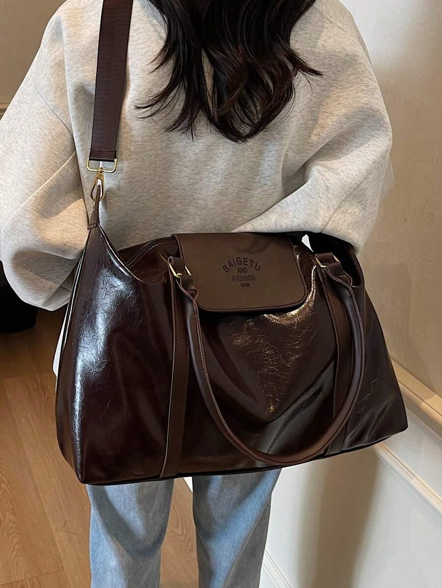 brązowa torebka zamek 