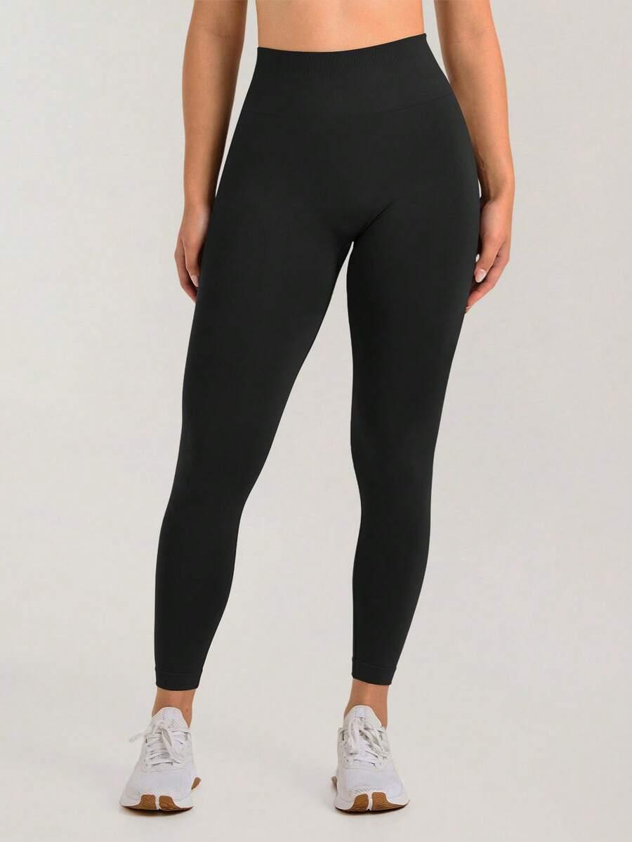 czarne legginsy casual