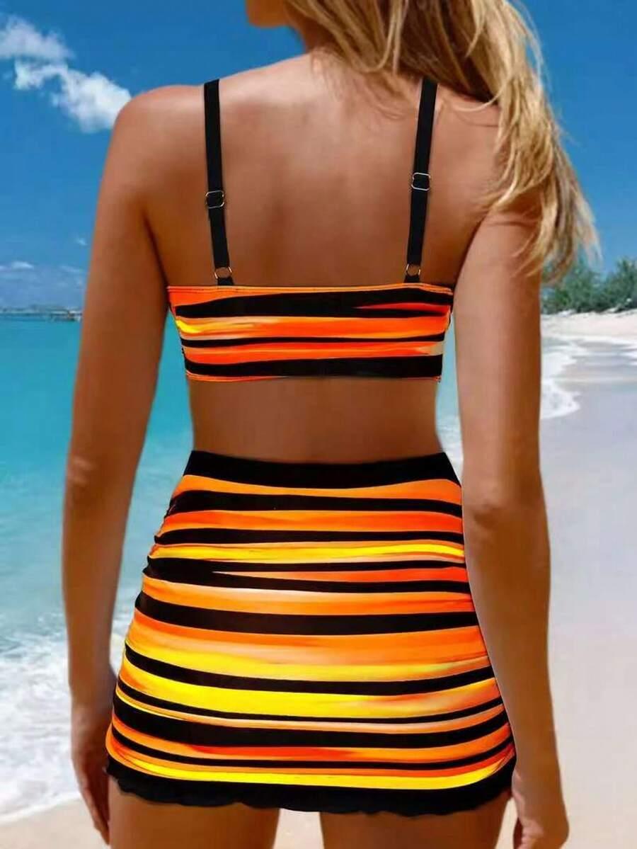 TRZYCZĘŚCIOWY KOMPLET BIKINI PRINT