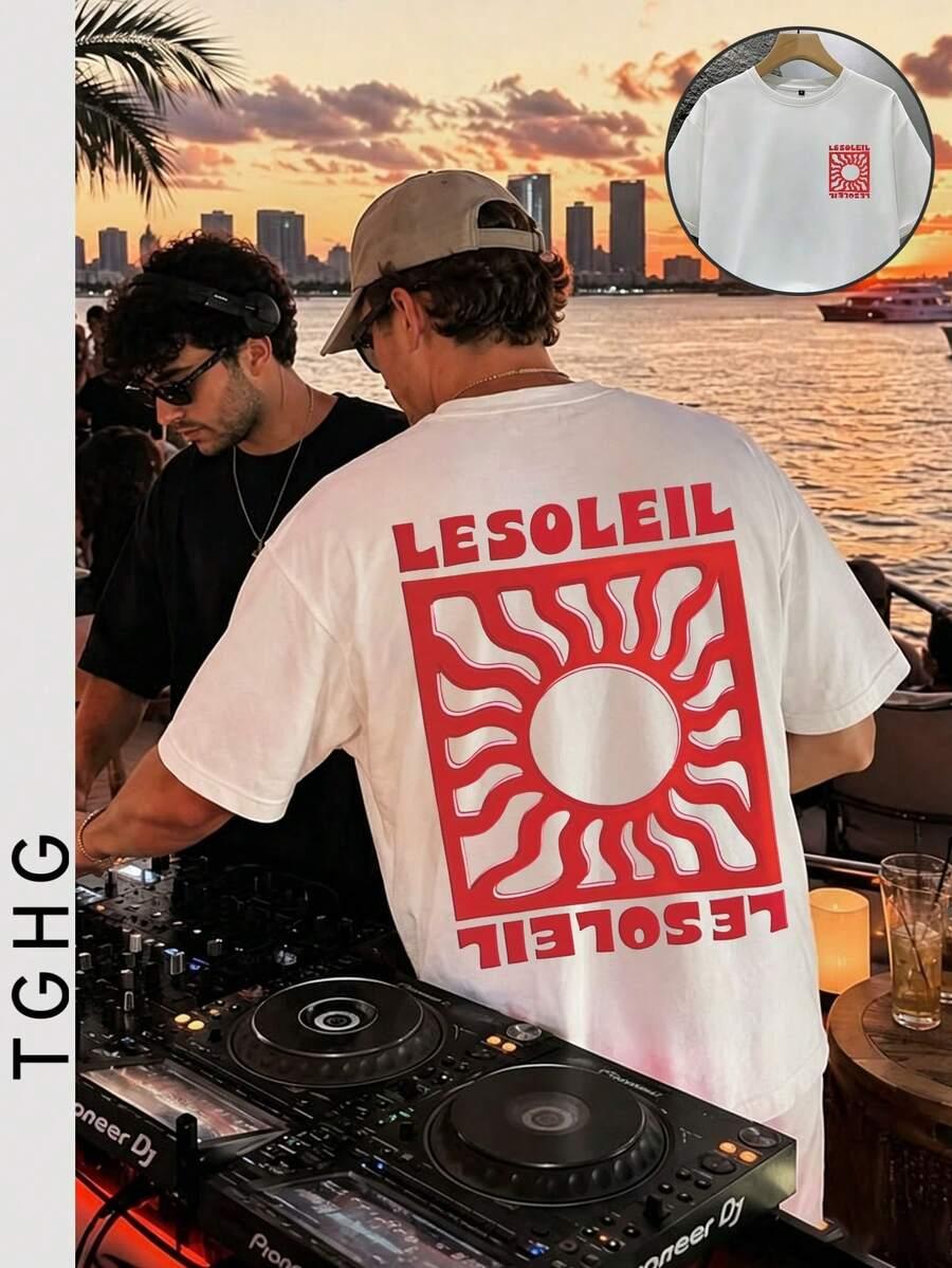 t-shirt oversize nadruk