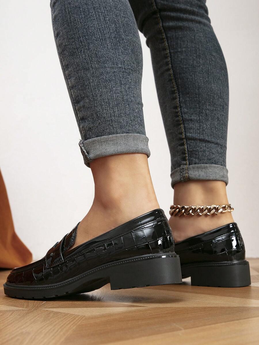 CZARNE MOKASYNY CASUAL