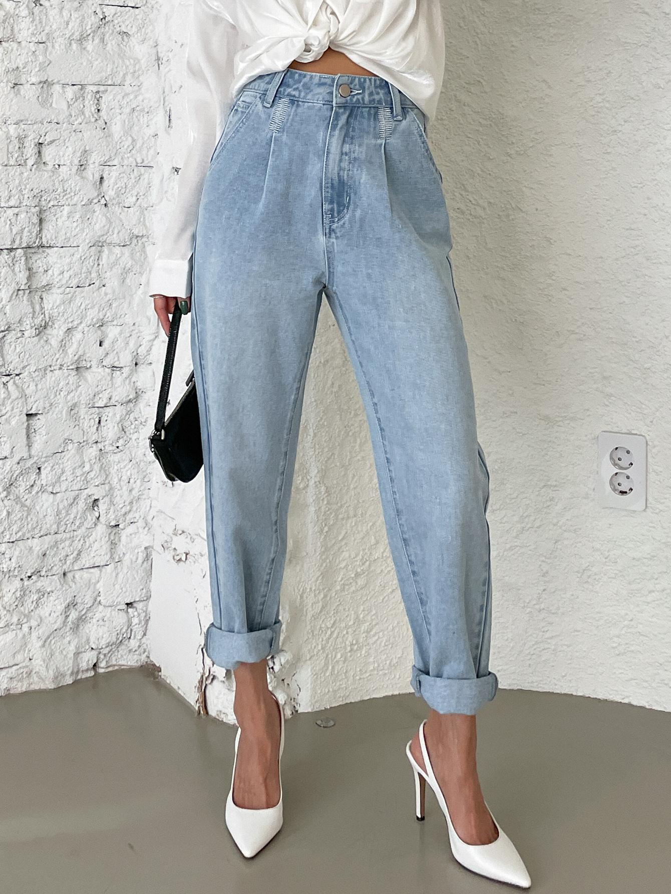 SPODNIE JEANS WYSOKI STAN