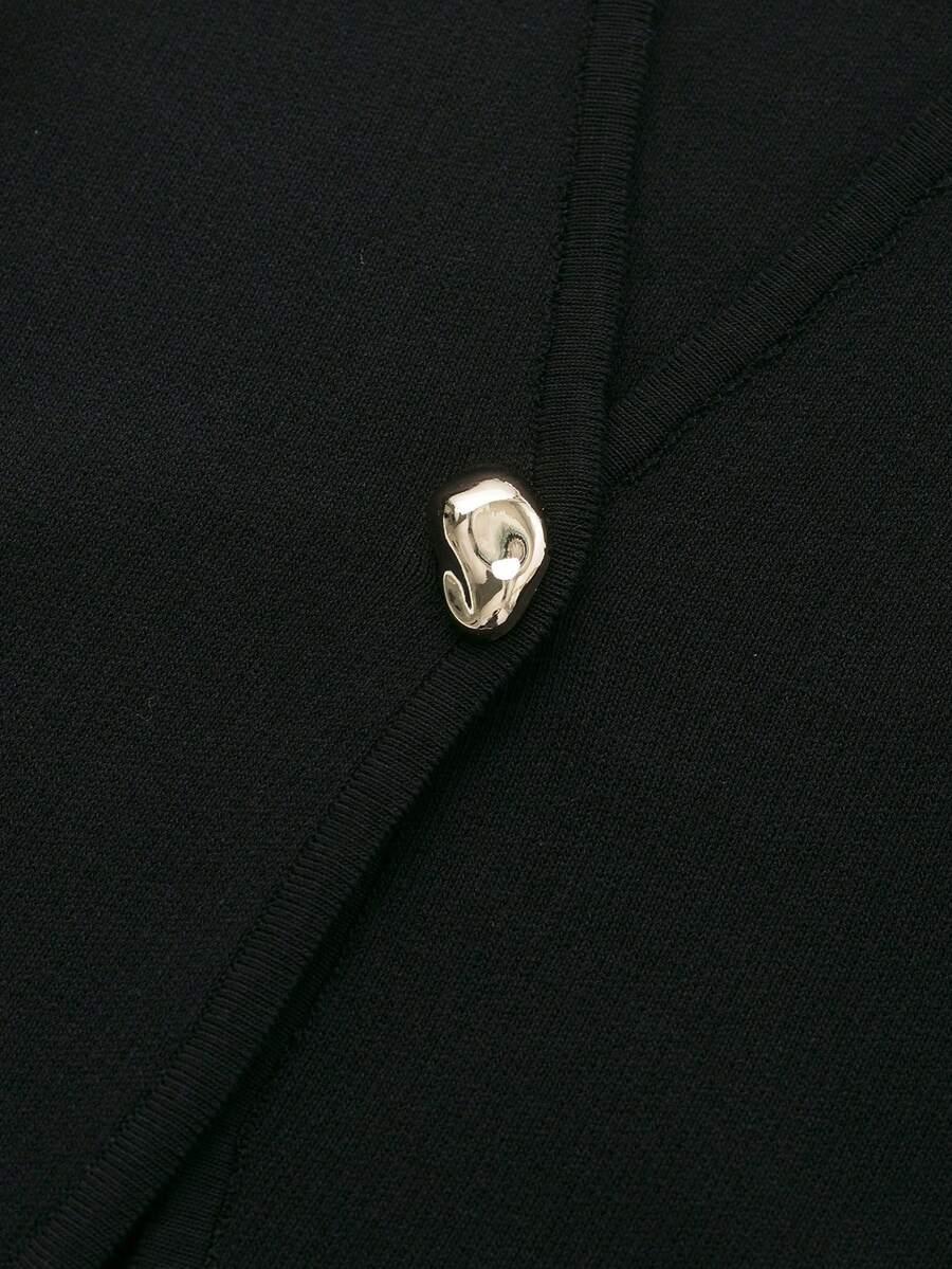 czarny rozpinany sweter