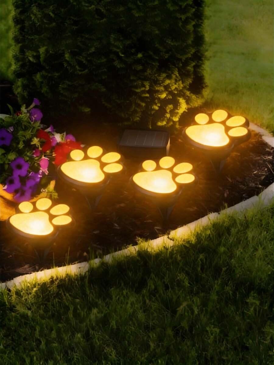 lampka led psia łapka ciepłe światło 4 szt