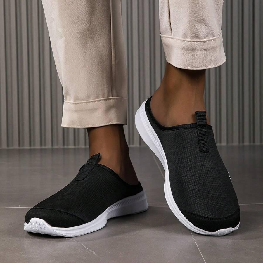 CZARNE SIATECZKOWE BUTY SPORTOWE