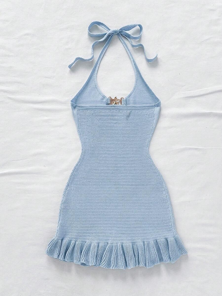 NIEBIESKA MINI SUKIENKA 