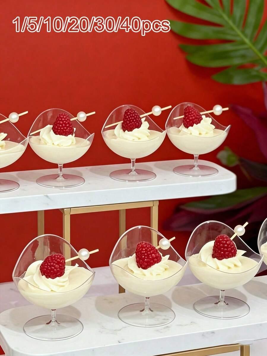 PLASTIKOWE PUCHARKI NA DESERY 10-PACK