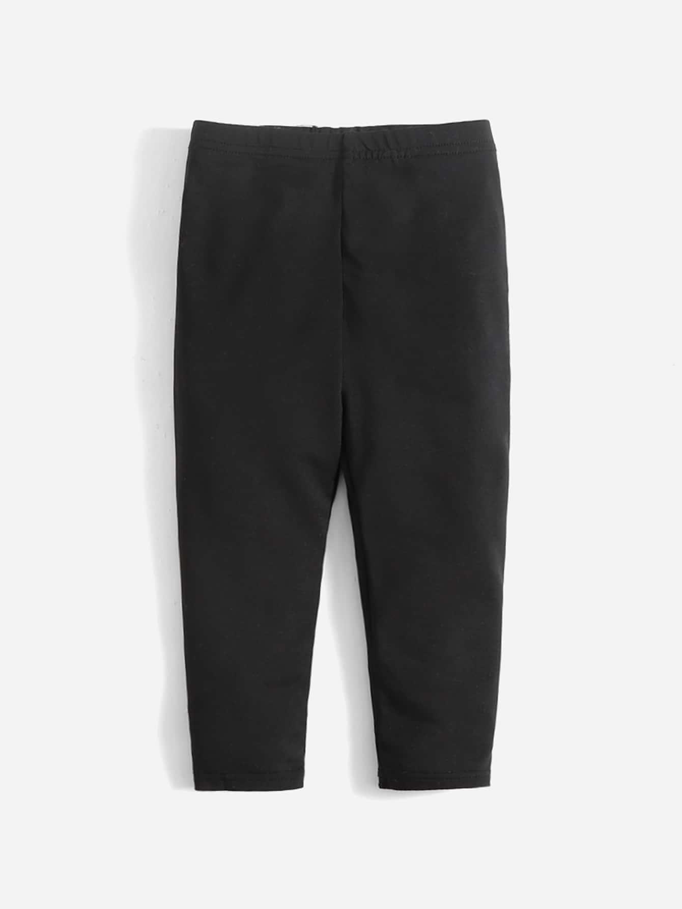 czarne klasyczne legginsy 