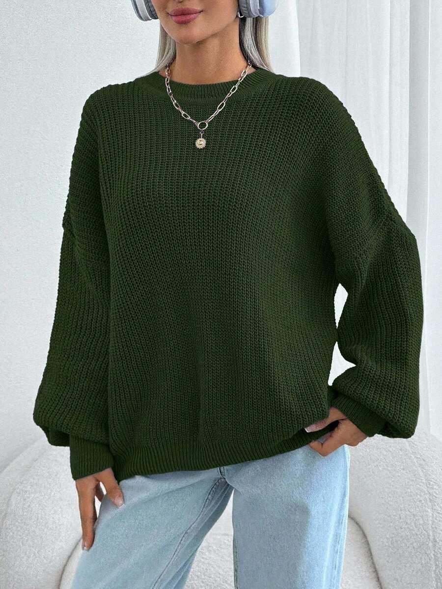 zielony sweter oversize 