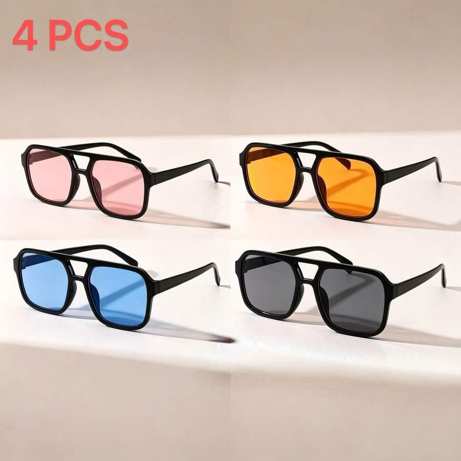 okulary przeciwsłoneczne casual  4-PACK