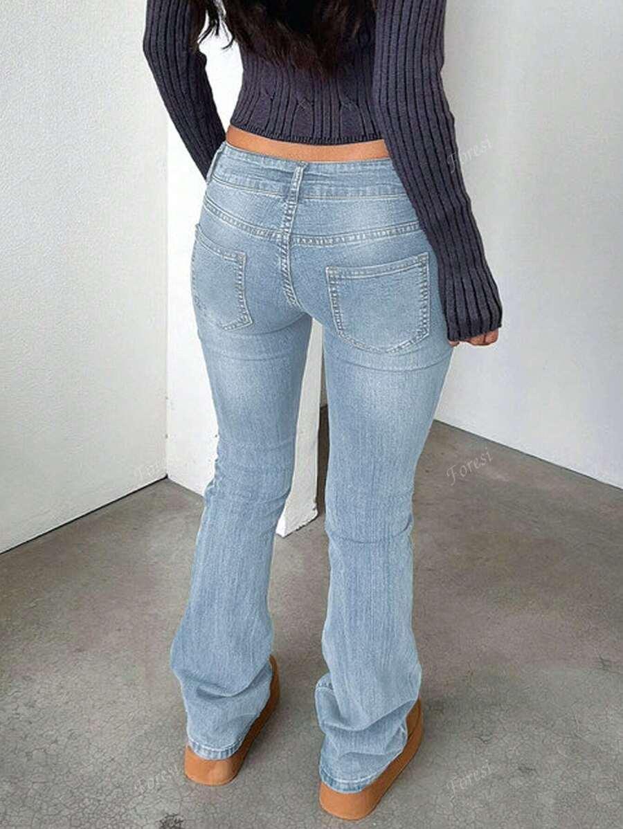 NIEBIESKIE SPODNIE JEANS 