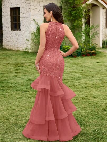 MAXI SUKIENKA Z CEKINAMI