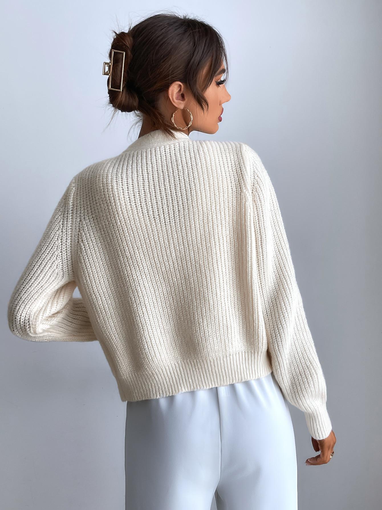 komplet sweter top haft