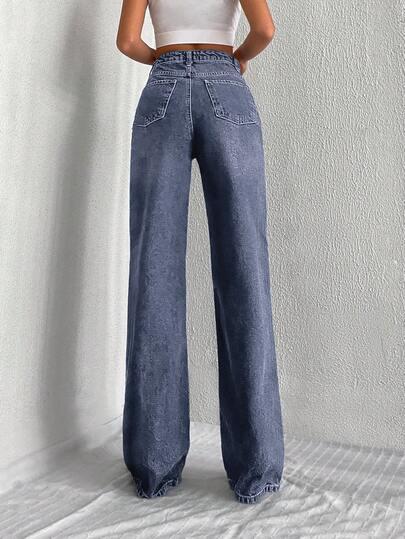 spodnie jeans prosta nogawka