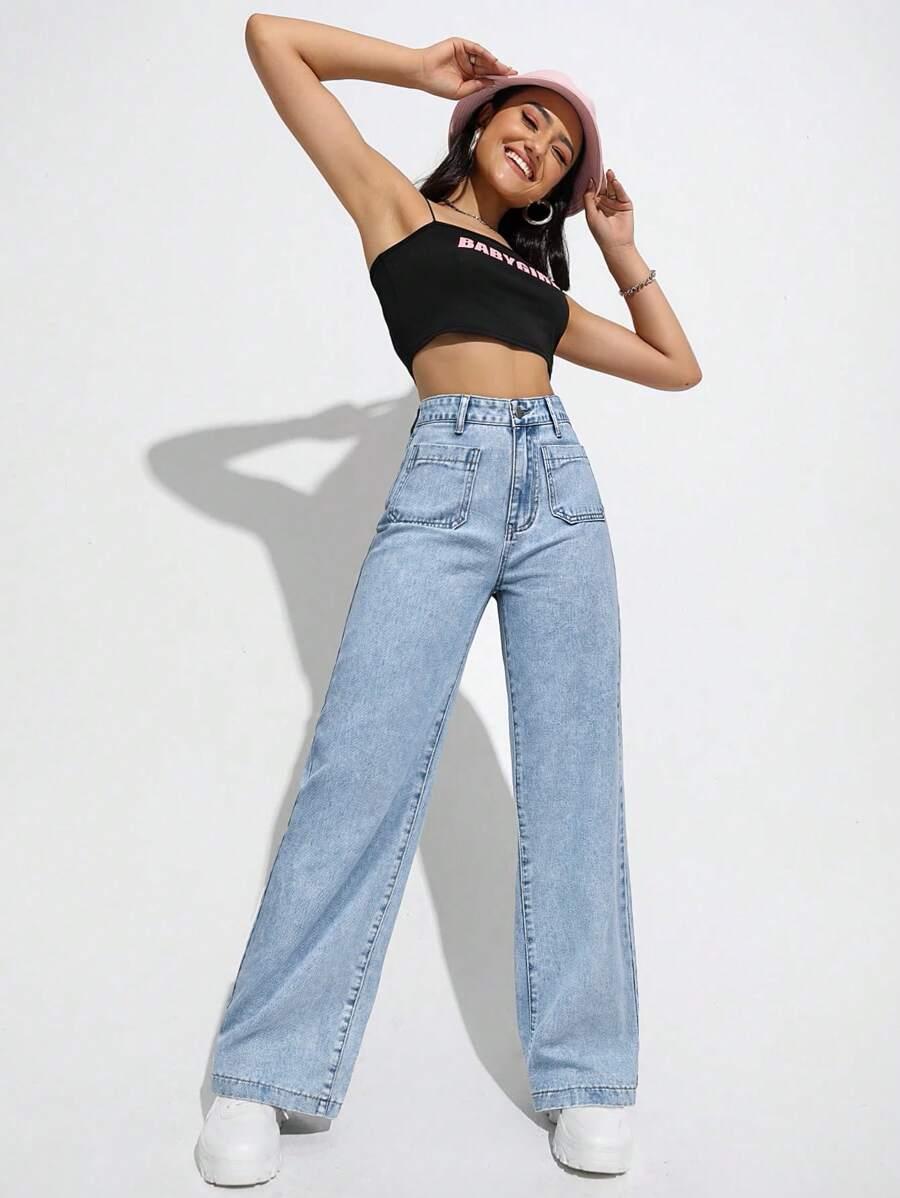 NIEBIESKIE SPODNIE JEANS