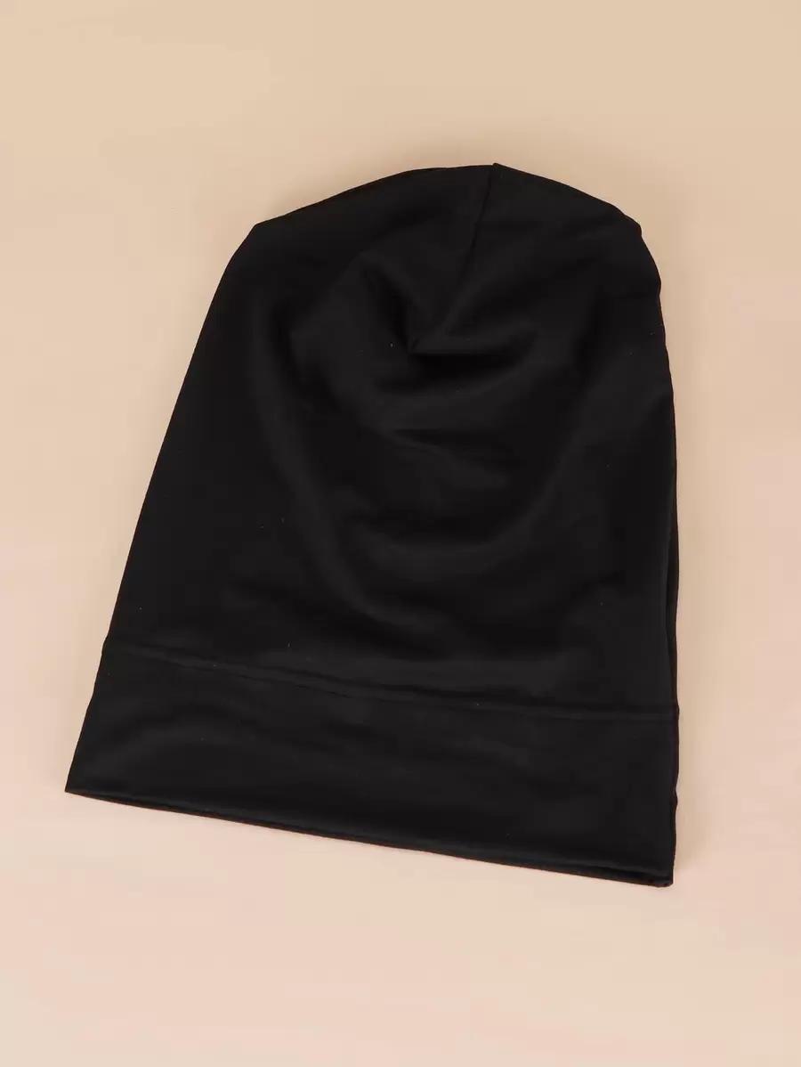 czarny turban na głowę