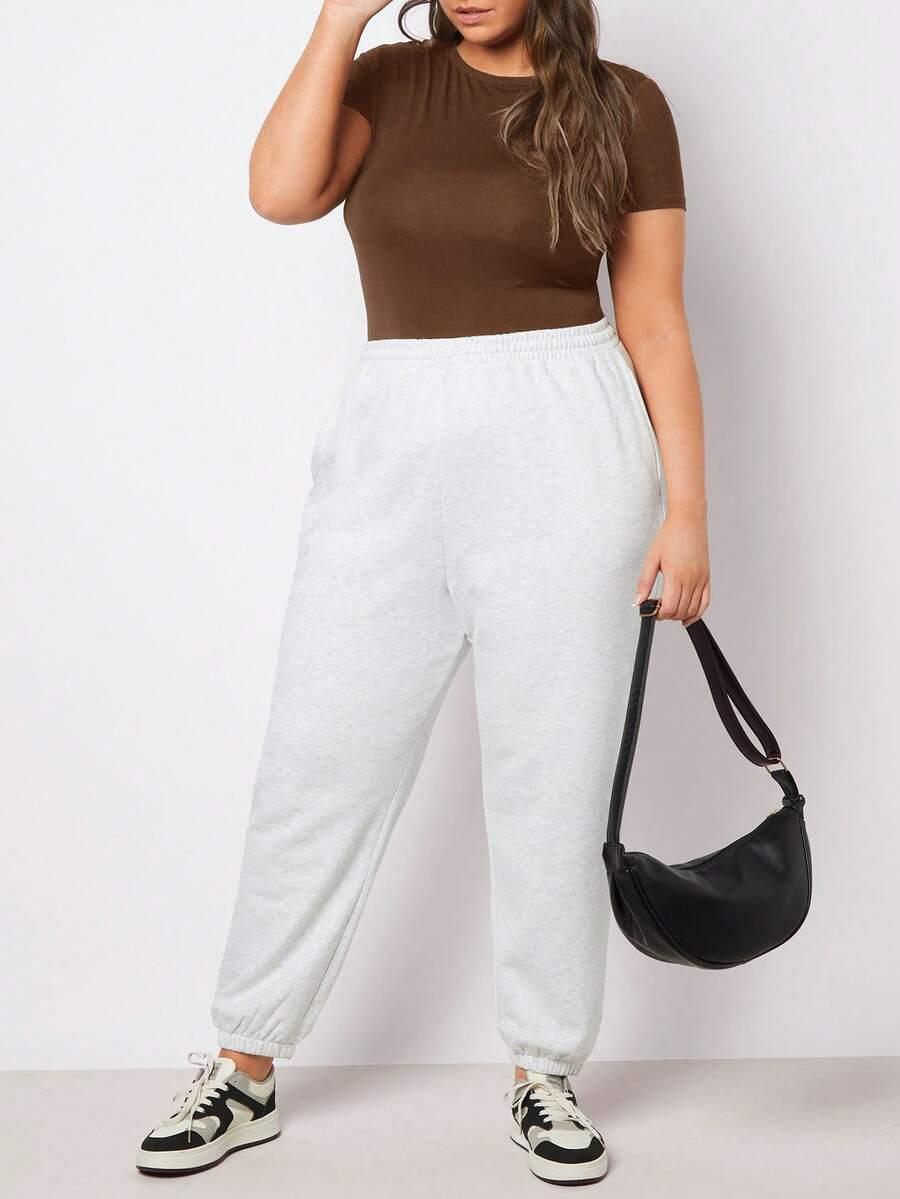 brązowy t-shirt basic