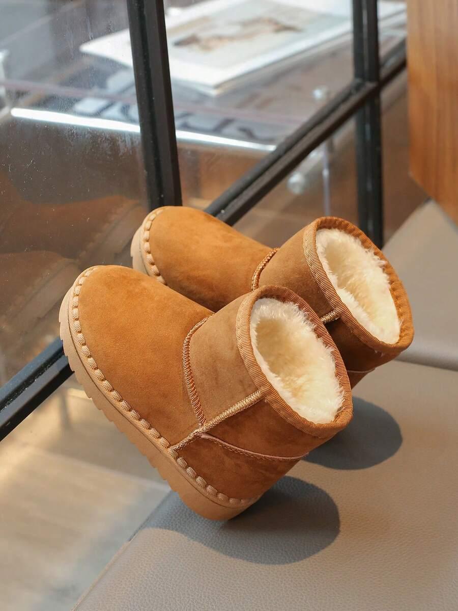 BRĄZOWE BUTY ŚNIEGOWCE