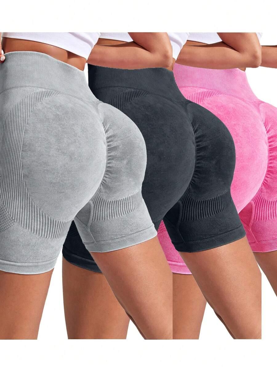 krótkie sportowe legginsy 3 pack