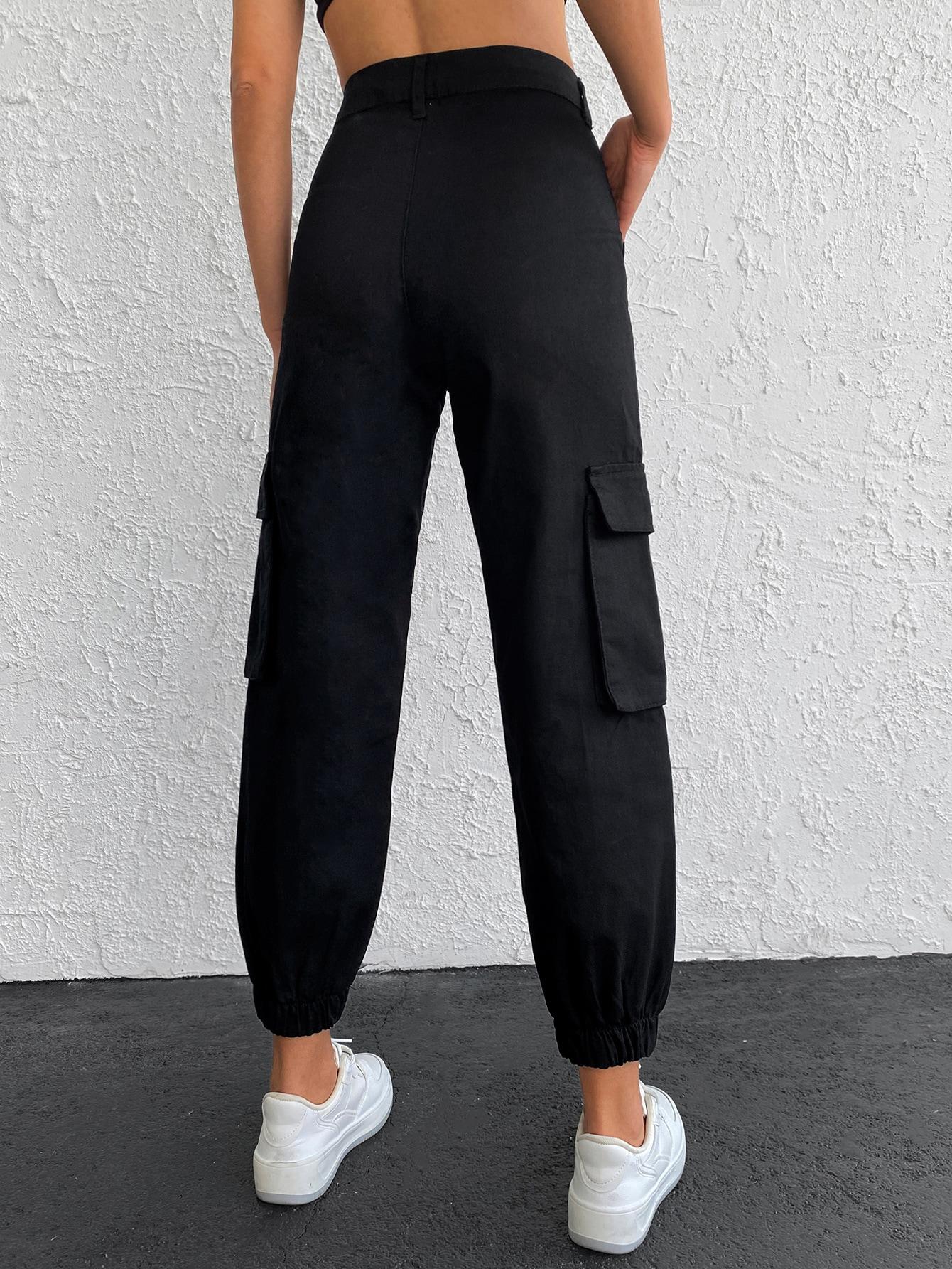 CZARNE SPODNIE JEANS 