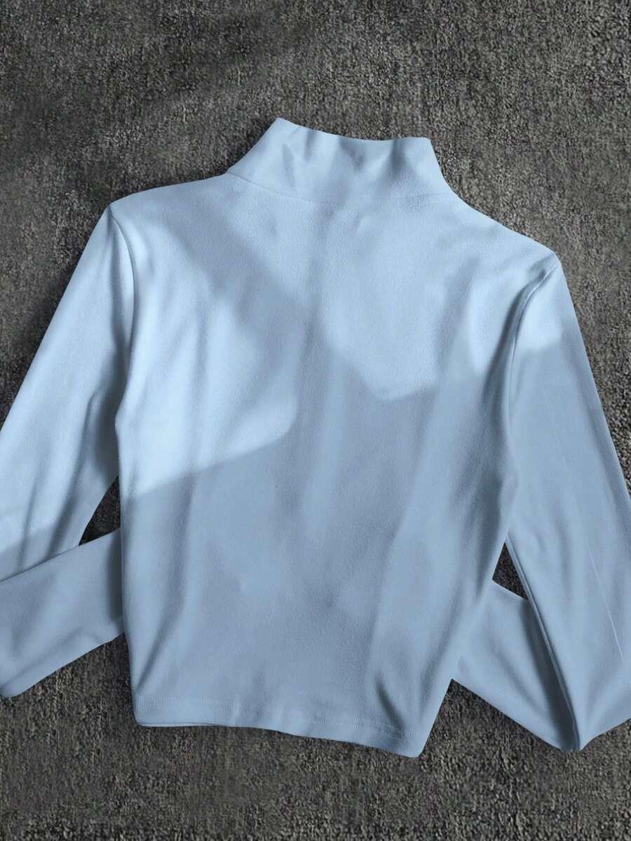 NIEBIESKA BLUZA zamek