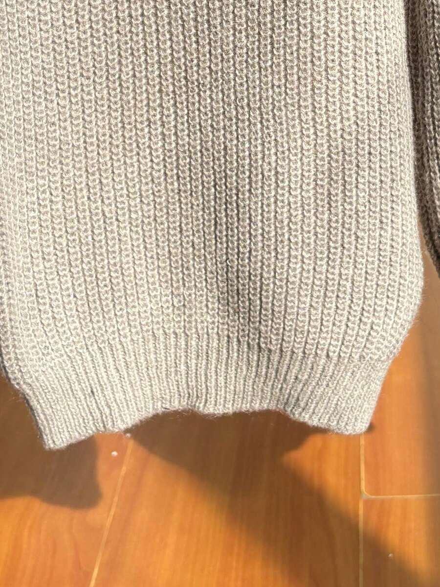 DZIANINOWY KOMPLET SWETER SPODNIE