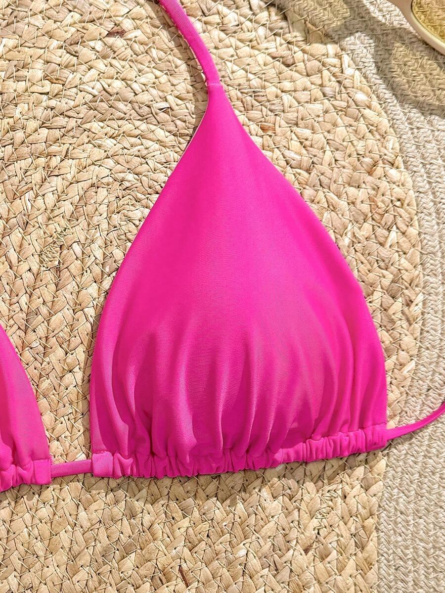 różowa góra od bikini